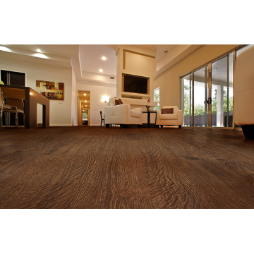 Plancher stratifié résistant à l&#39;eau de relief de Hickory d&#39;E0 HDF AC4 de 8.3mm